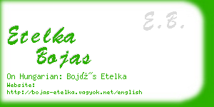 etelka bojas business card